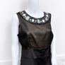 Pre Owned Next Bronze & Brown Embellished Tiered Cocktail Dress Image 3