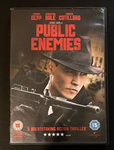 Public Enemies. DVD Movie. Staring Johnny Depp, Christian Bale & Mirron Cotillard.