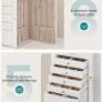 Jewellery Box 6 Tiers, Jewellery Case with 5 Drawers, Large Storage Capacity, with Mirror, Lockable, Jewellery Storage Organiser, Gift for Loved Ones, for Watches, Image 4