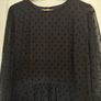 Black polka dot mesh dress Image 2