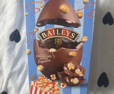 Baileys milk chocolate toffee popcorn Easter egg