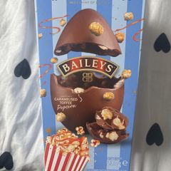 Baileys milk chocolate toffee popcorn Easter egg