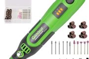 Rotary Tool Cordless, Ginour Rotary Tool 3.7V, Cordless Multitool with 32PCS Accessories, Speed 5000-15000rpm, USB Charging, Suitable for Small DLY Work Polishing, Engraving, Cleaning, Drilling