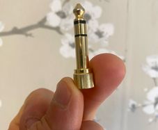 3.5mm female to 6.35mm (1/4 inch) for headphones adapter
