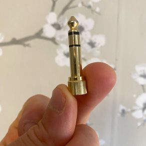 3.5mm female to 6.35mm (1/4 inch) for headphones adapter