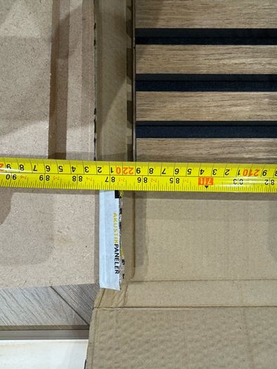 Oiled Oak Acoustic Wall Panelling