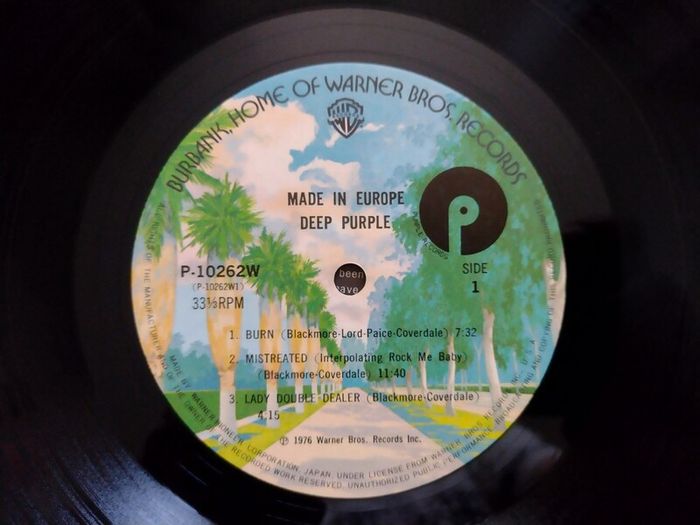 Deep Purple" Made in Europe " Lp. First Press Japan.Ex/Nm cond.