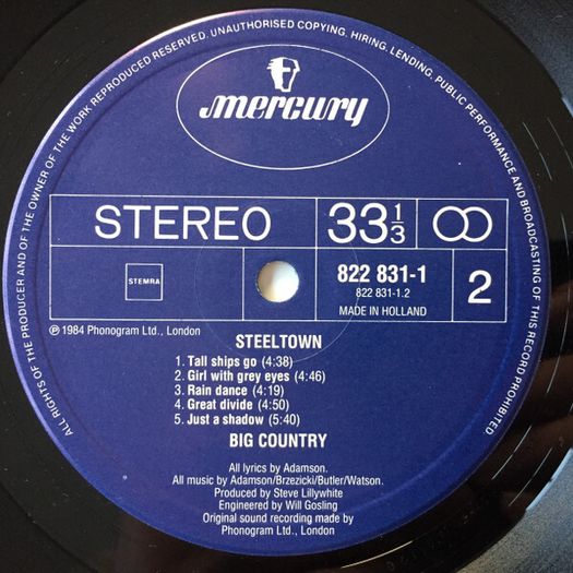 Big Country  Steeltown