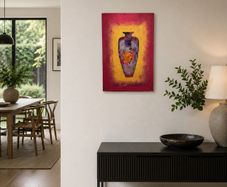 Derek Menary, Original Mixed Media Painting. Vessel Series (1991)