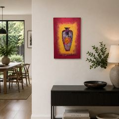 Derek Menary, Original Mixed Media Painting. Vessel Series (1991)