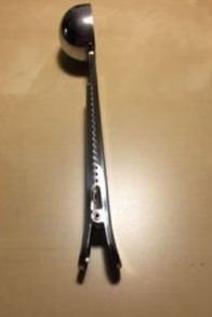 Stainless steel coffee/ tea spoon with clip