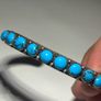 Vintage Native American Turquoise and silver cuff bracelet Image 4