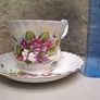 Floral teacup and saucer Image 2