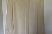 Cream silk long sleeve blouse GERARD DAREL Size 44
