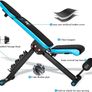 FREE EXPRESS SHIPPING Adjustable Weight Bench Home Training Gym Weight Lifting Sit Up Ab Bench Flat Incline Decline Multiuse Exercise Workout Bench Image 4