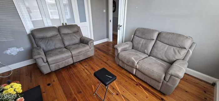 2 two seater recliner sofas