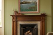 Original 1976 D Delahunt oil on Canvas Painting title "Entrance to Dingle Harbour"