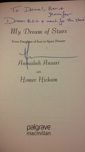 My Dream Of Stars - SIGNED by Anousheh Ansari !!