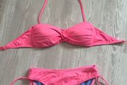 Neon pink bikini size xs/s 6/8