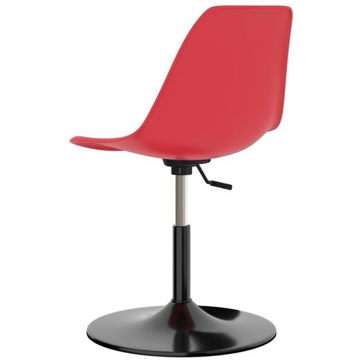 Swivel Dining Chairs 4 pcs Red PP
