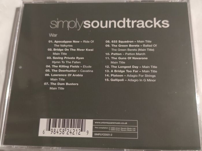Simply Soundtracks War Cd