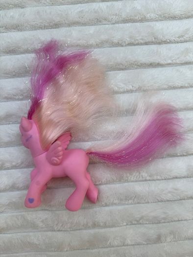 My Little Pony G3 Hidden Treasure Pegasus Pink Glitter Jewel 2004 Dirty Used Please see photos