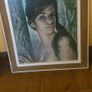 Vintage J.H. Lynch Tina Glazed Print Large 61x71cm Original Mid Century Retro Art Image 2