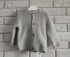 Brand new with tags - Grey Teddy Bear Hooded Cardigan 9-12mth