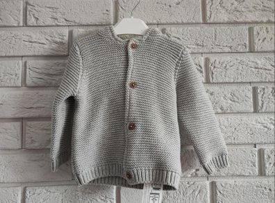 Brand new with tags - Grey Teddy Bear Hooded Cardigan 9-12mth