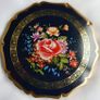 Vintage Stratton Powder Compact Floral Decoration Image 3