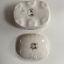 Very Pretty Parian ware flora number 8006 jewellery  box Image 5
