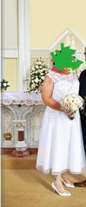 White wedding dress size 20/22