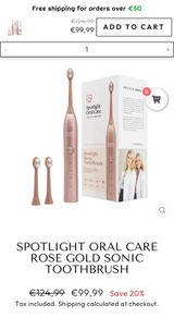 SPOTLIGHT Oral Care Rose Gold full set