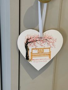 Personalised Memorial Wooden Heart