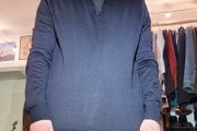 Hackett London Merino &amp; Silk Half-Zip Jumper
