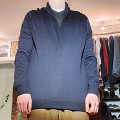 Hackett London Merino & Silk Half-Zip Jumper