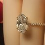 14ct Yellow Gold 3.23 carat Oval Brilliant Lab Diamond Ring Image 6