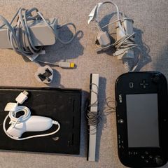 Wii U Gamepad and Console and Controllers