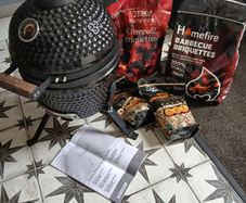 Kamado grill.