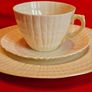 Belleek Limpet Trio - Irish Porcelain Tea Cup, Saucer & Plate Image 4