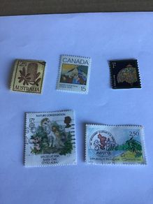 5 World stamps