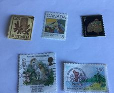 5 World stamps