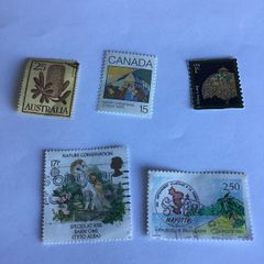 5 World stamps
