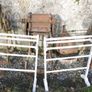 Vintage 19th Century White Painted Mahogany Towel Stand, C1880 (30 each) Image 4