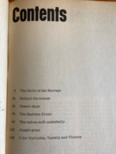 War Book: 'Barrage:the guns in action'