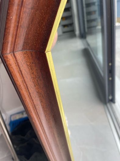 Wooden framed mirror