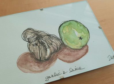 Original art (garlic+lime)