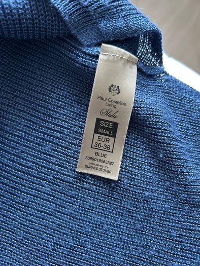 Paul Costello grey - blue top/jumper. Viscose fabric