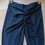 Navy  Asymmetrical Waist Ruched Bum Seam Leggings, size 10 Image 2