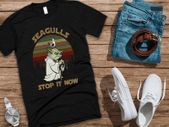 Seagulls Stop It Now Vintage T Shirt star wars t-shirt